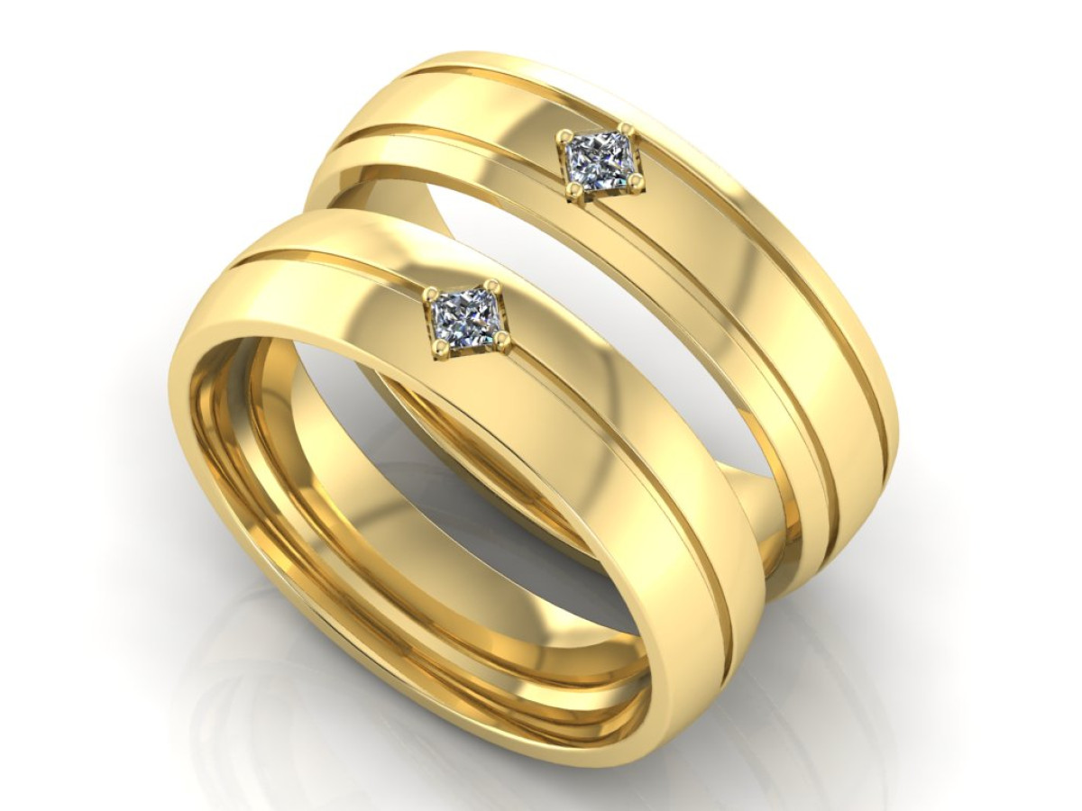 Vestuviniai žiedai "Klasika-5"